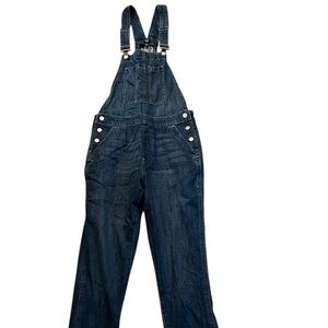 NWT GAP Relaxed Denim Overalls, Straight Leg, Medium Wash, S